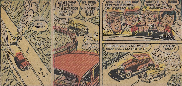 In the first Flash Foster story, this would've been the whole action scene. Here it's just a small fragment.